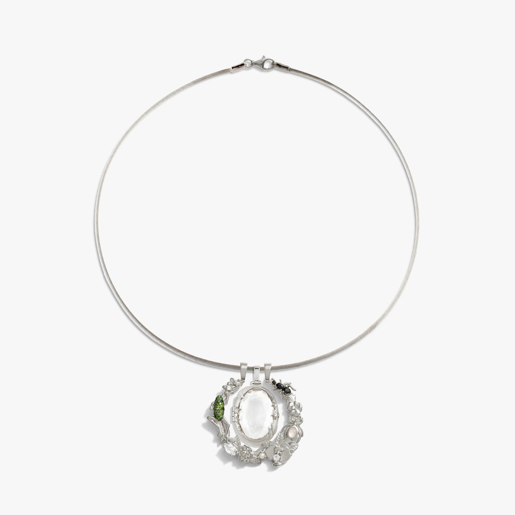 Awe Inspired Necklaces 925 Sterling Silver Fairy Realm Charm Collar