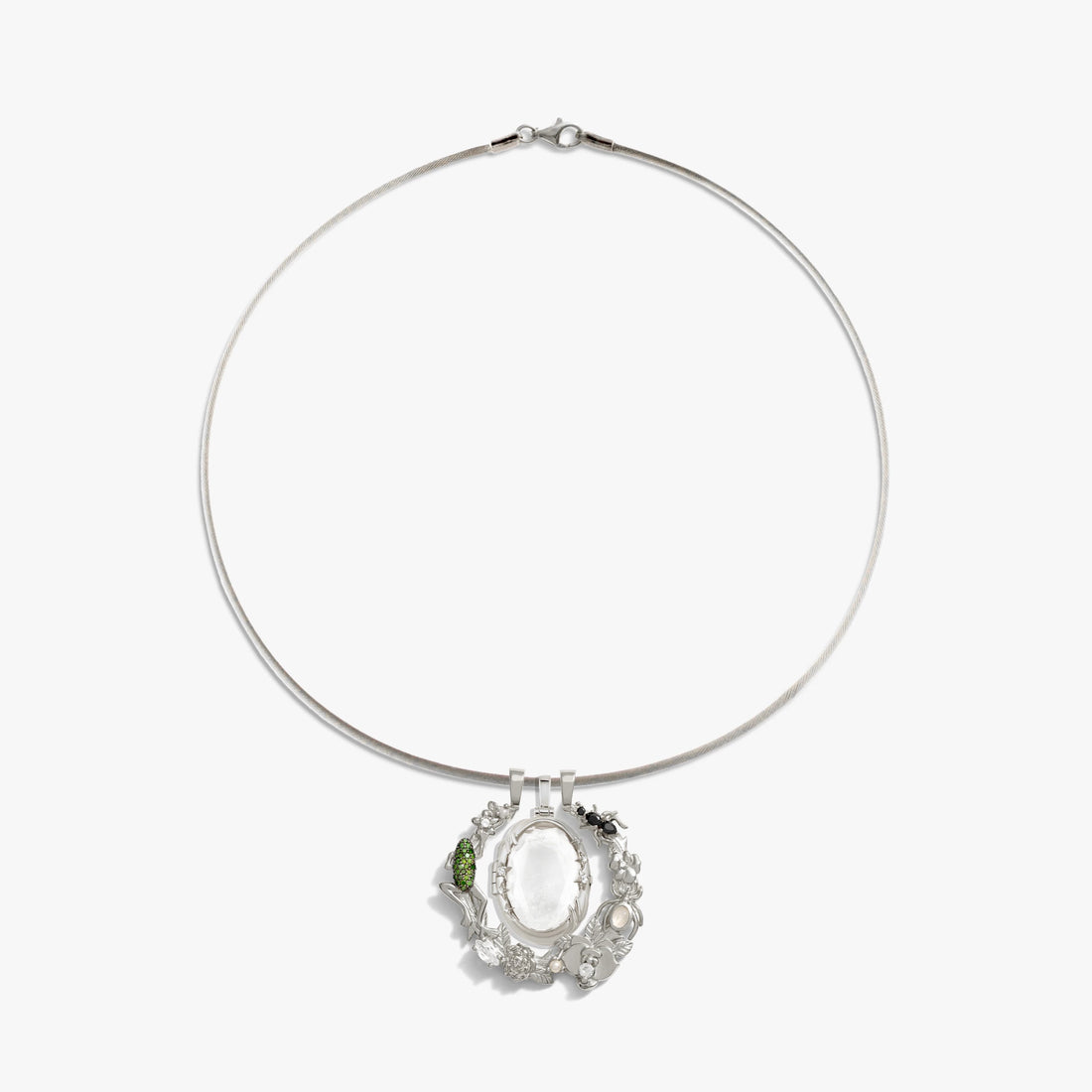 Awe Inspired Necklaces 925 Sterling Silver Fairy Realm Charm Collar