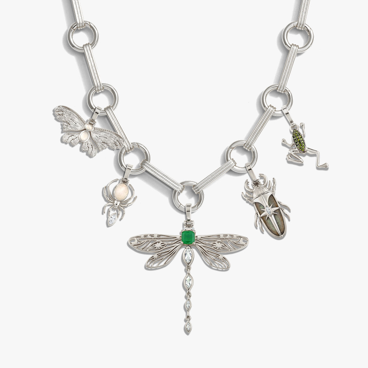 Awe Inspired Necklaces 925 Sterling Silver Forest Fairy Bar Charm Necklace