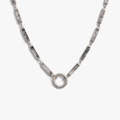 Awe Inspired Necklaces 925 Sterling Silver Gemstone Bar Charm Necklace