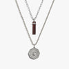 Awe Inspired Necklaces 925 Sterling Silver Ground & Affirm Necklace Set