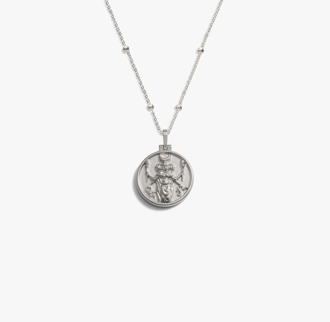 Awe Inspired Necklaces 925 Sterling Silver / Hecate / 16-18 Mini Hecate Forzatina Necklace