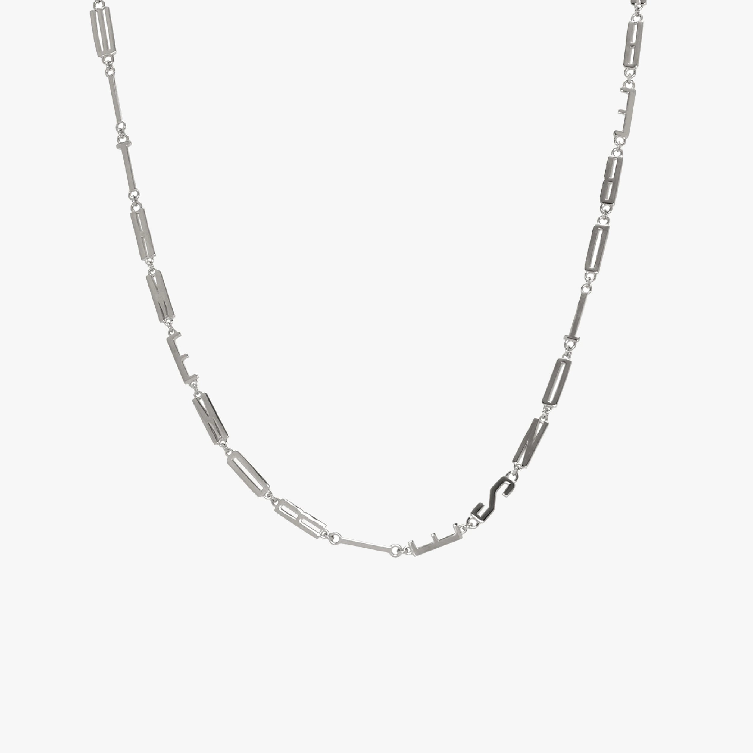 Awe Inspired Necklaces 925 Sterling Silver / I Am Worthy of Abundance Affirmation Necklace