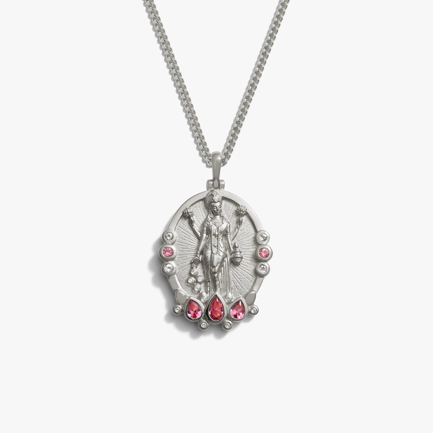 Awe Inspired Necklaces 925 Sterling Silver Lakshmi Necklace