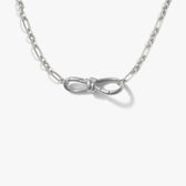 Awe Inspired Necklaces 925 Sterling Silver Lover's Knot Statement Collector Necklace