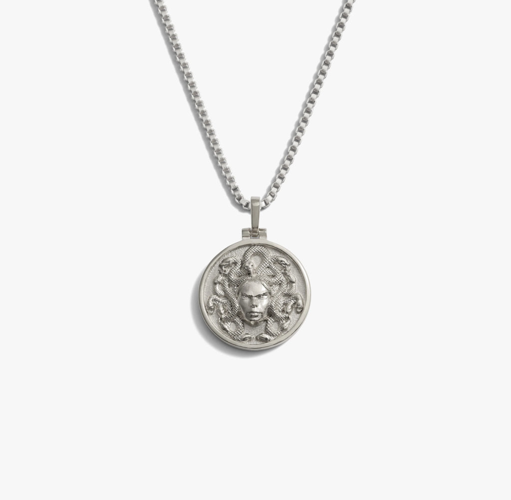 Awe Inspired Necklaces 925 Sterling Silver / Medusa / 16-18 Standard Goddess Necklace Reworks