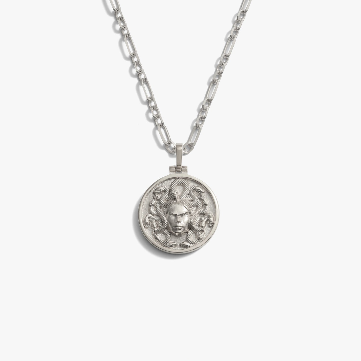 Awe Inspired Necklaces 925 Sterling Silver / Medusa Medusa Statement Necklace