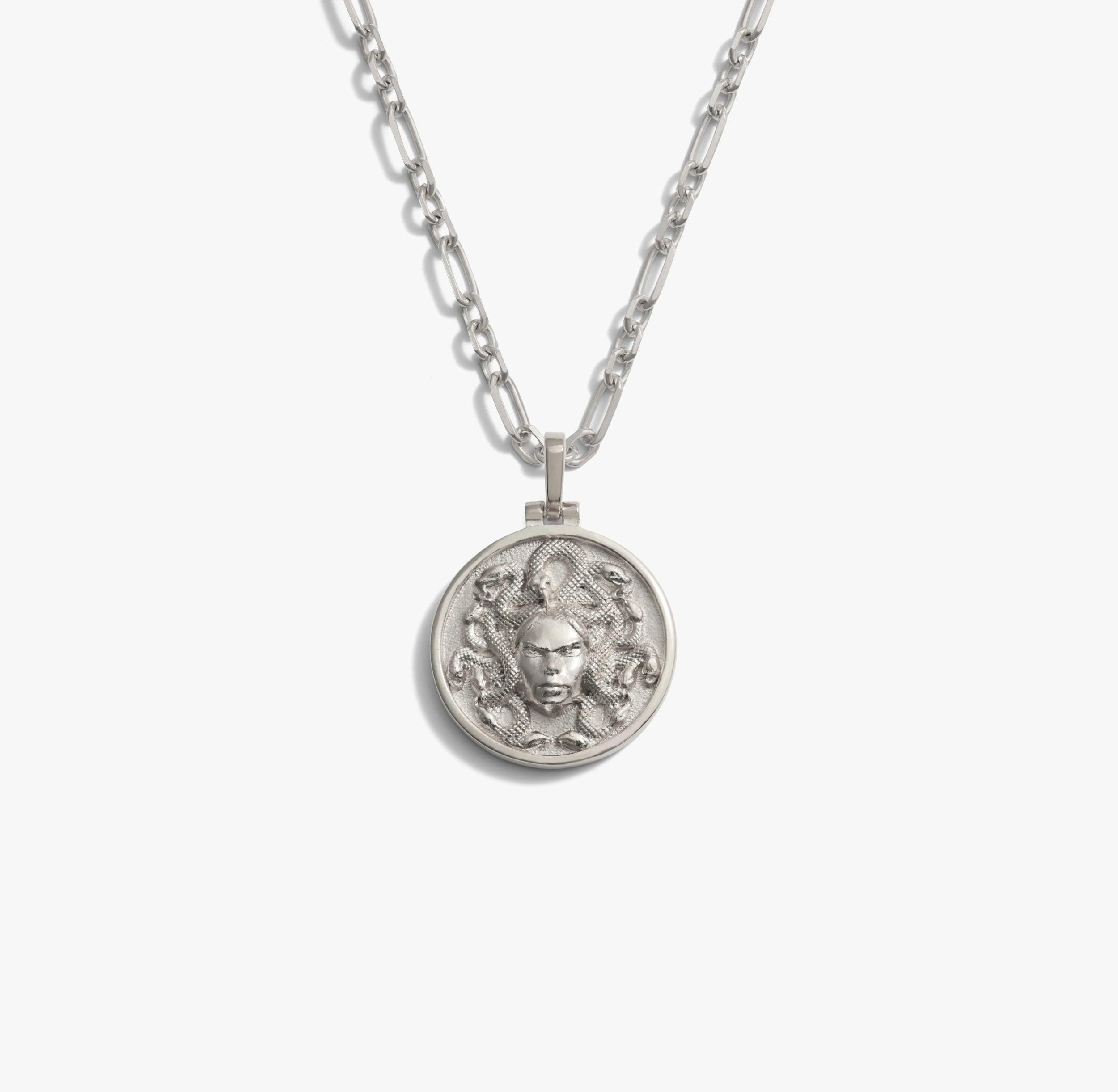 Awe Inspired Necklaces 925 Sterling Silver / Medusa Medusa Statement Necklace