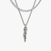 Awe Inspired Necklaces 925 Sterling Silver Men's Divine Feminine Necklace Set