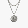 Awe Inspired Necklaces 925 Sterling Silver Men's Fortuna Layering Set