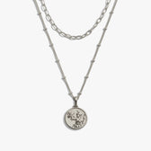 Awe Inspired Necklaces 925 Sterling Silver / Mini Mini Athena + Delicate Paperclip Necklace Set
