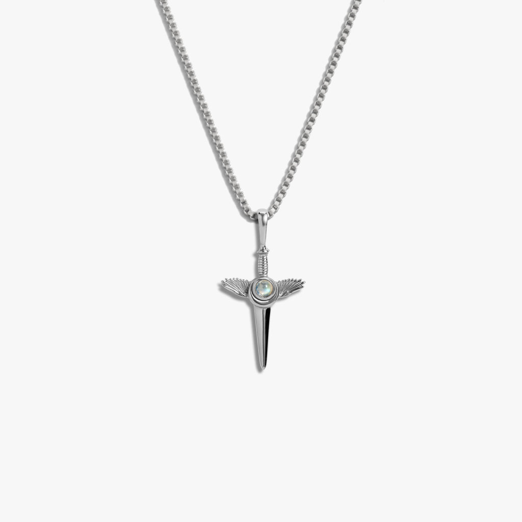 Awe Inspired Necklaces 925 Sterling Silver / Mini Mini Flying Dagger Necklace