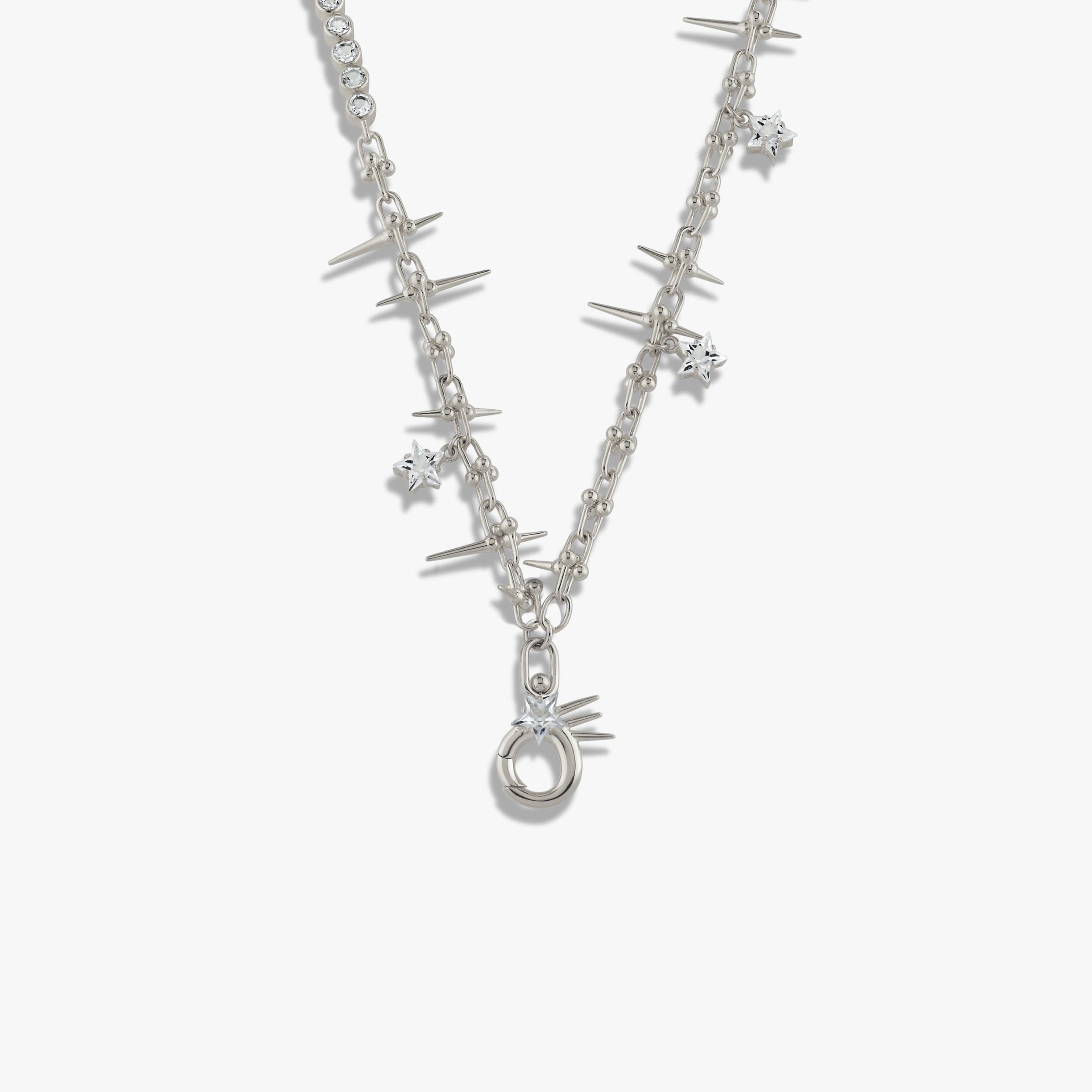 Awe Inspired Necklaces 925 Sterling Silver Nova Charm Necklace