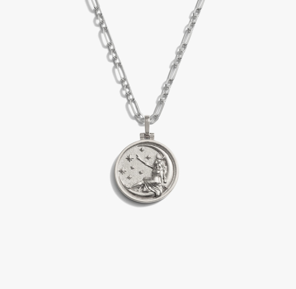 Awe Inspired Necklaces 925 Sterling Silver / Selene Selene Statement Necklace