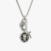 Awe Inspired Necklaces 925 Sterling Silver Shot in the Dark Charm Necklace