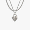 Awe Inspired Necklaces 925 Sterling Silver Spiked Heart Layering Set