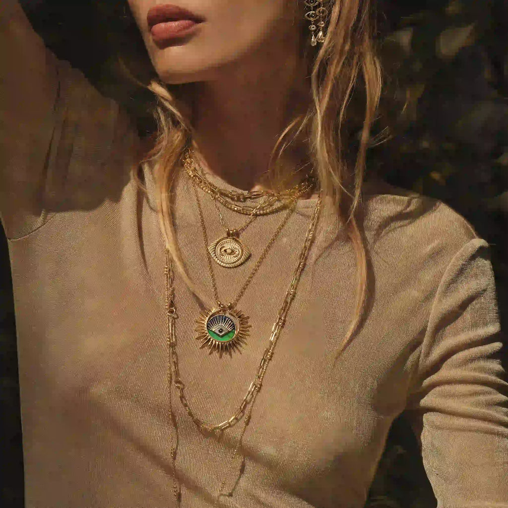 Awe Inspired  Necklaces All-Seeing Eye Halo Necklace
