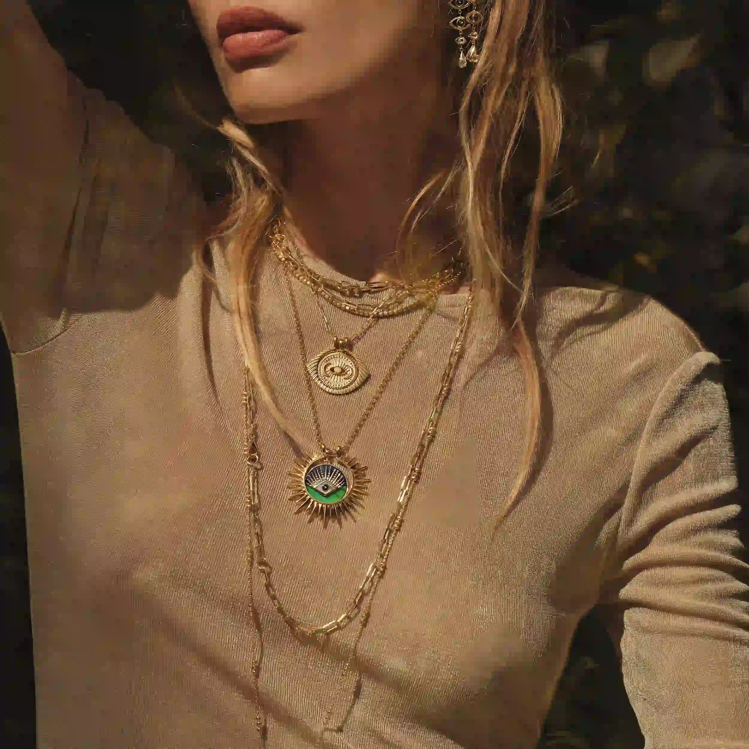 Awe Inspired  Necklaces All-Seeing Eye Halo Necklace