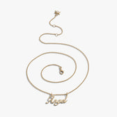 Awe Inspired Necklaces Angel Nameplate Necklace