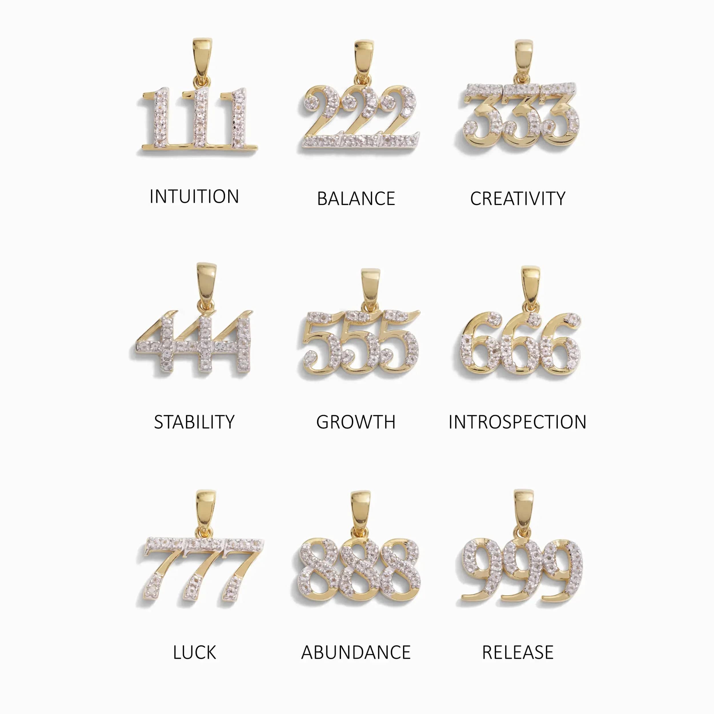 Awe Inspired Necklaces Angel Number Necklace
