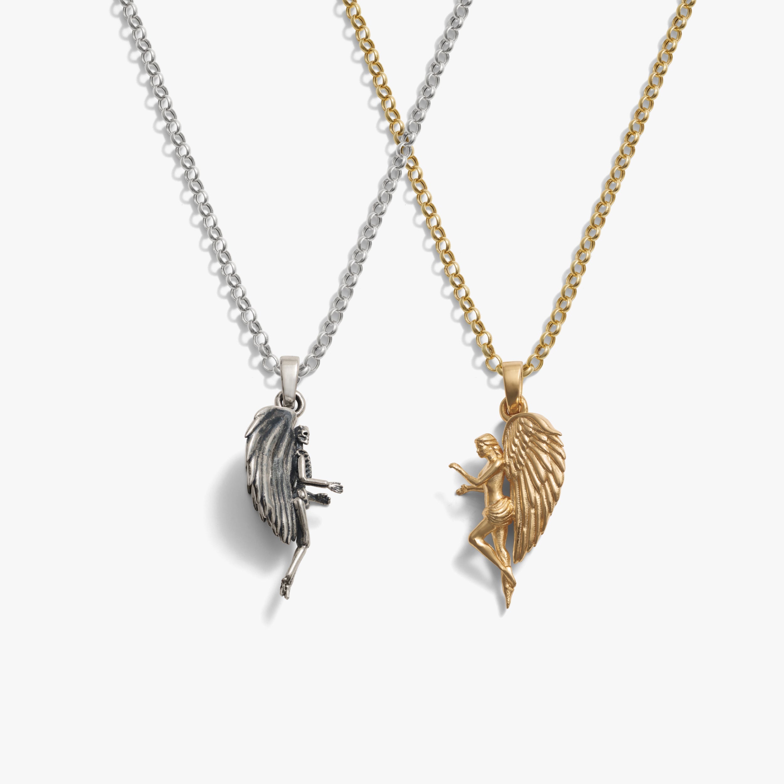 Awe Inspired Necklaces Angel To My Devil Necklace Duo