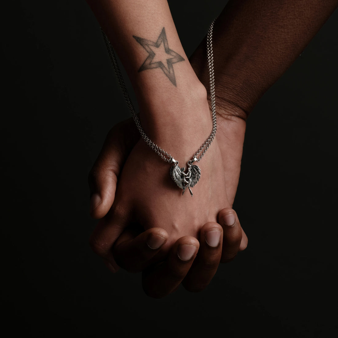 Awe Inspired Necklaces Angel To My Devil Necklace Duo