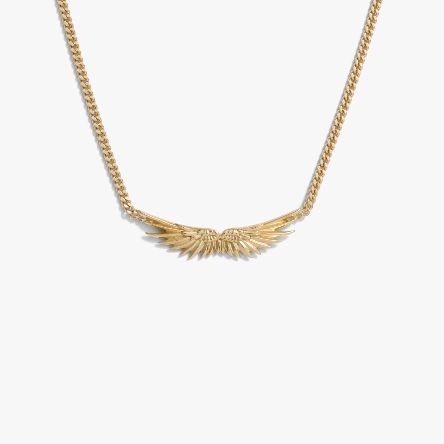 Awe Inspired Necklaces Angel Wing Cuban Necklace