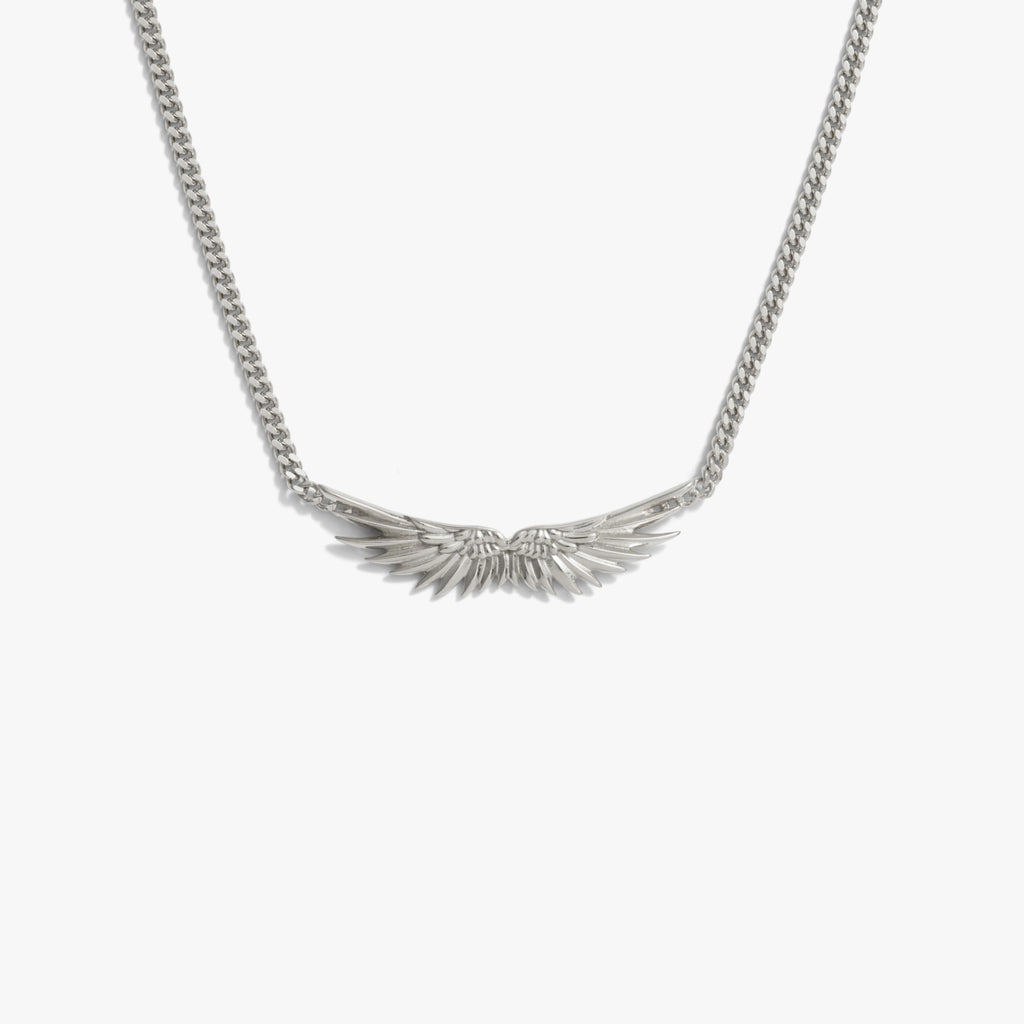 Awe Inspired Necklaces Angel Wing Cuban Necklace