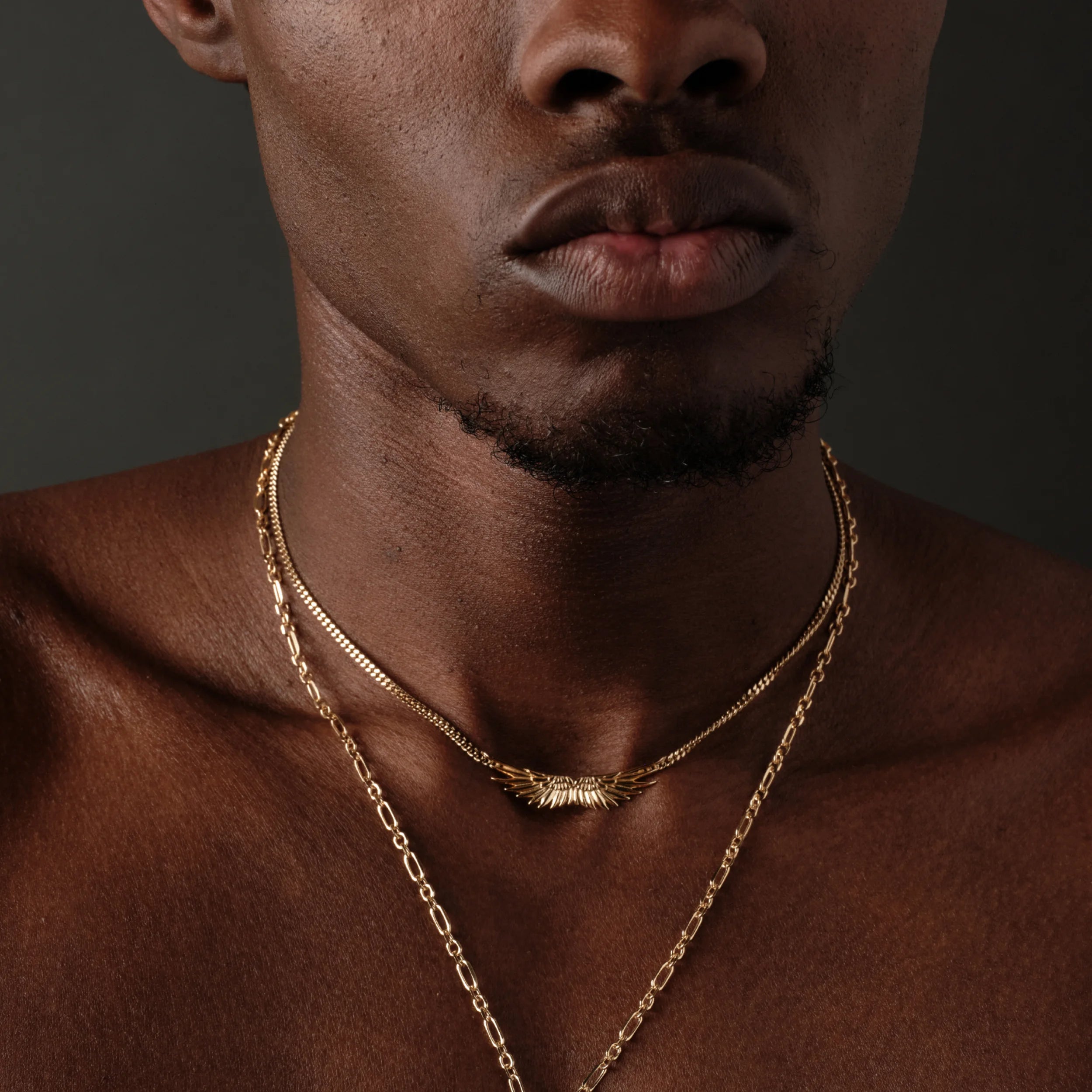 Awe Inspired Necklaces Angel Wing Cuban Necklace