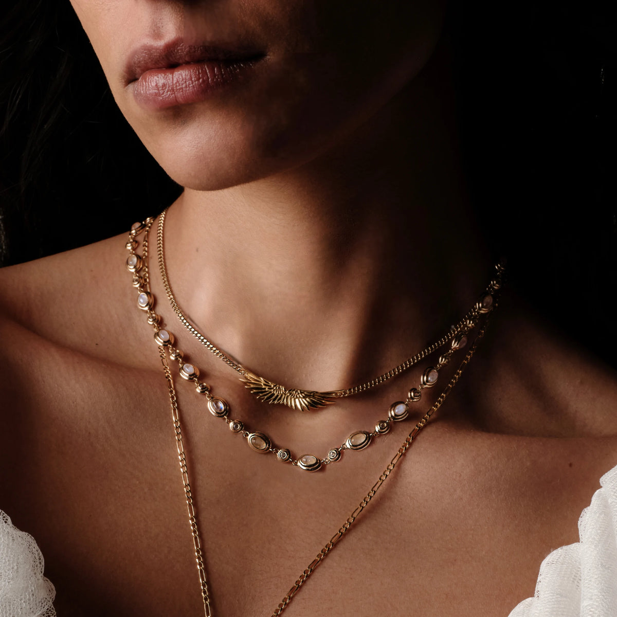 Awe Inspired Necklaces Angel Wing Necklace Set