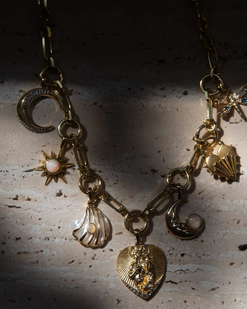 Awe Inspired Necklaces Aphrodite Statement Charm Necklace