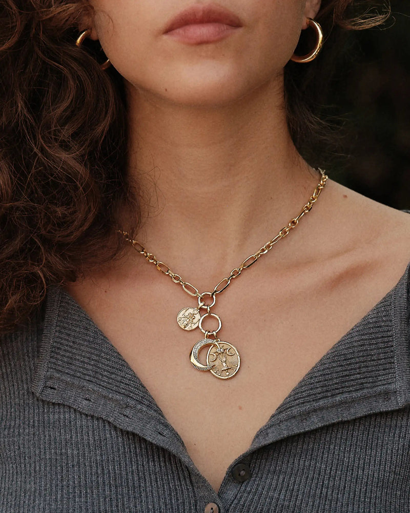 Awe Inspired Necklaces Asteria Statement Single Charm Necklace