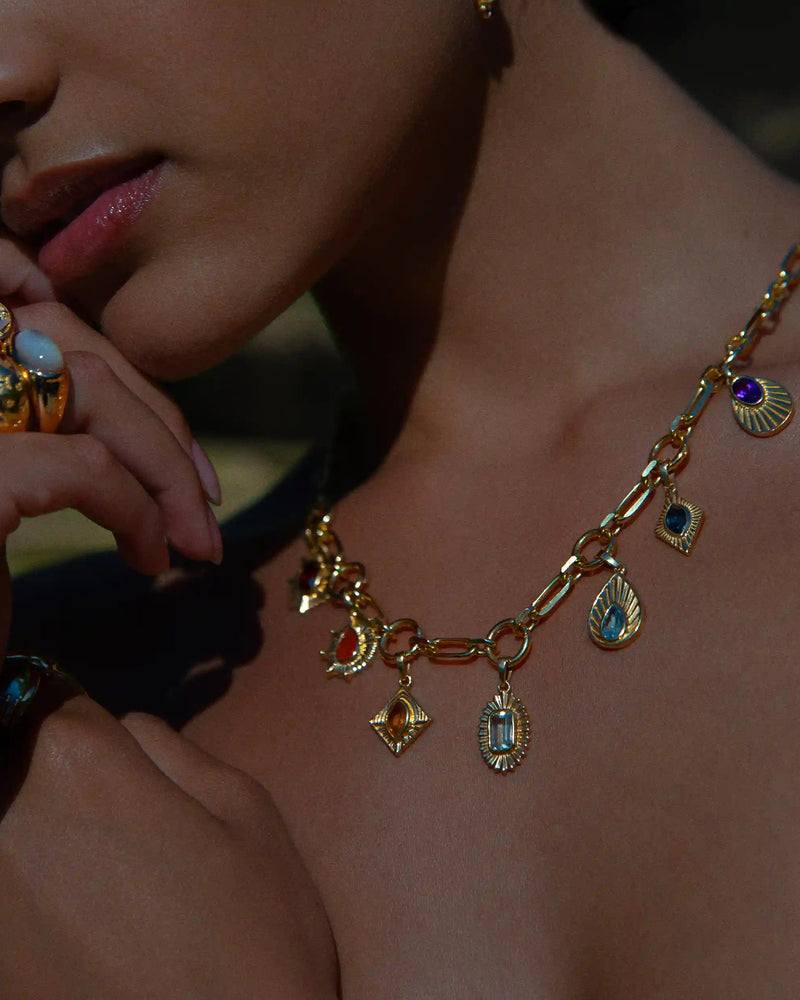 Awe Inspired Necklaces Aura Statement Charm Necklace