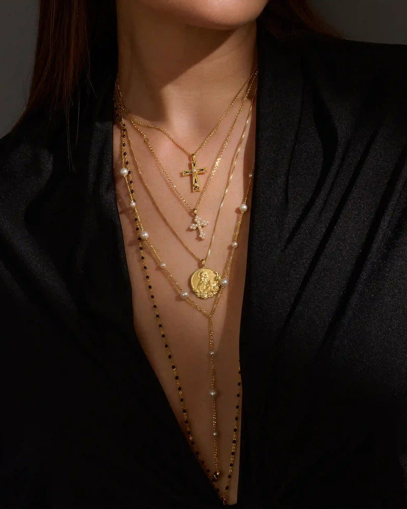 Awe Inspired Necklaces Baroque Pearl Lariat Necklace