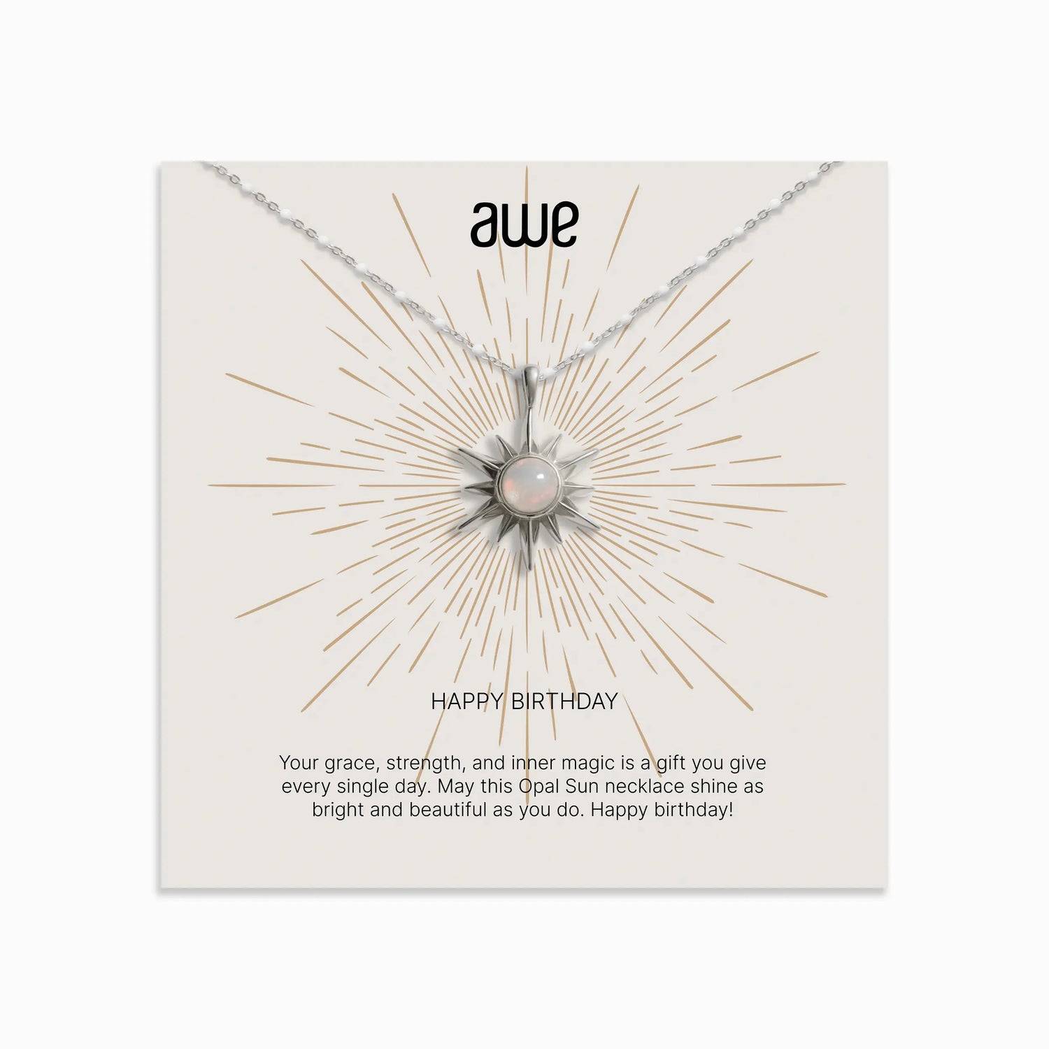 Awe Inspired Necklaces Birthday Card Gift Set