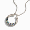 Awe Inspired Necklaces Black Mother of Pearl Moon Phase Halo Necklace
