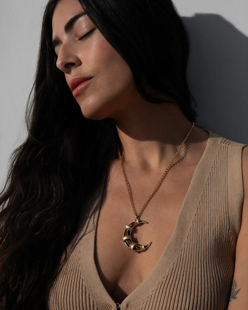 Awe Inspired Necklaces Boho Moon Necklace