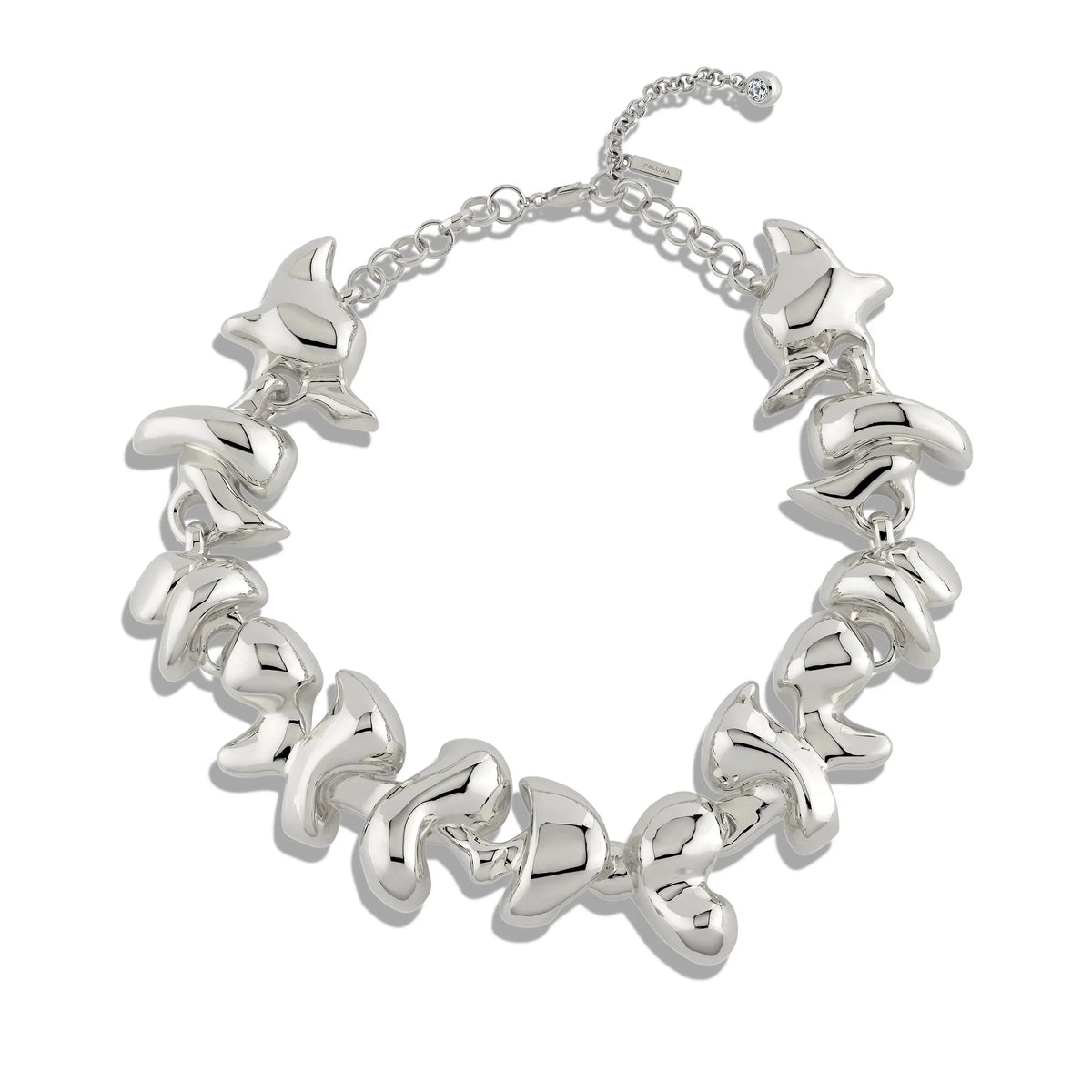 Awe Inspired Necklaces Brass/Rhodium Sculpted Bloom Collar