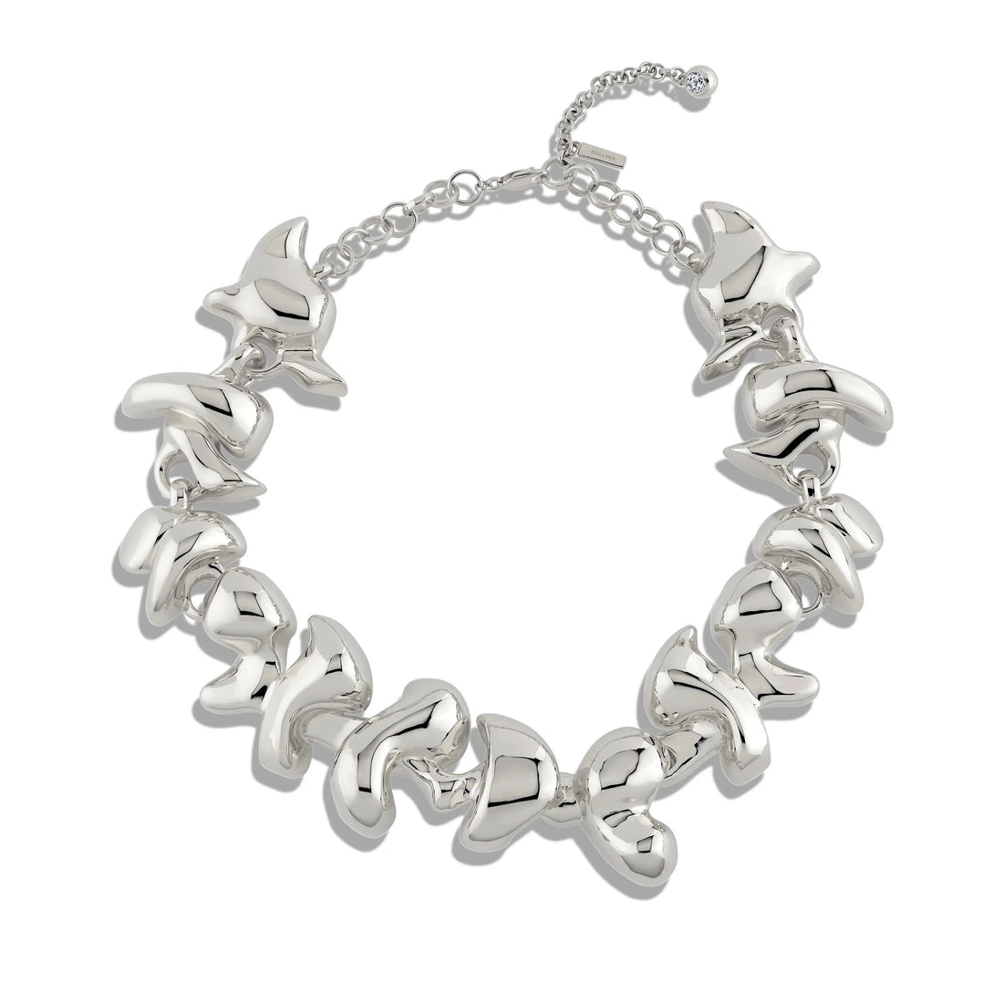 Awe Inspired Necklaces Brass/Rhodium Sculpted Bloom Collar