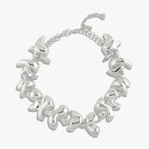 Awe Inspired Necklaces Brass/Rhodium Sculpted Bloom Collar
