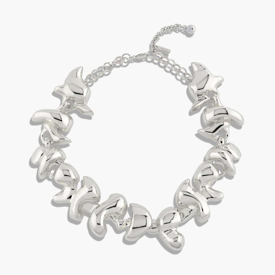 Awe Inspired Necklaces Brass/Rhodium Sculpted Bloom Collar