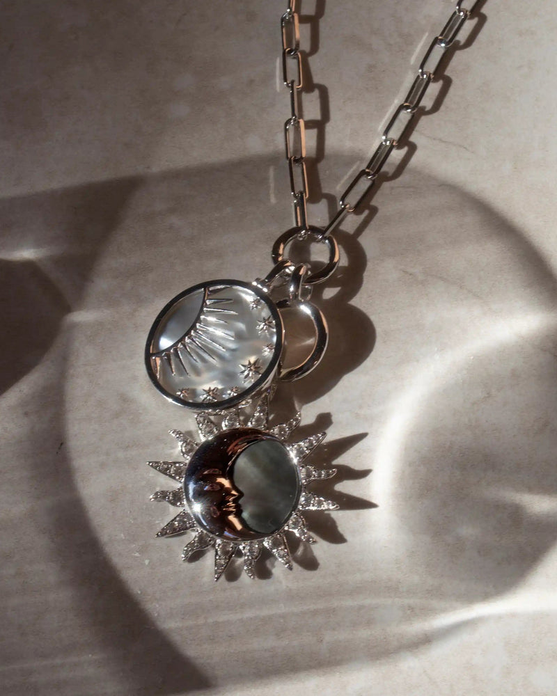 Awe Inspired Necklaces Celestial Mother of Pearl Necklace
