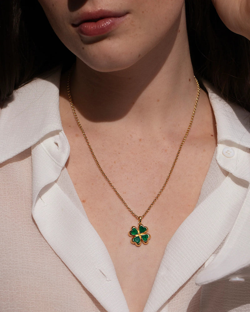 Awe Inspired Necklaces Clover Charm Necklace