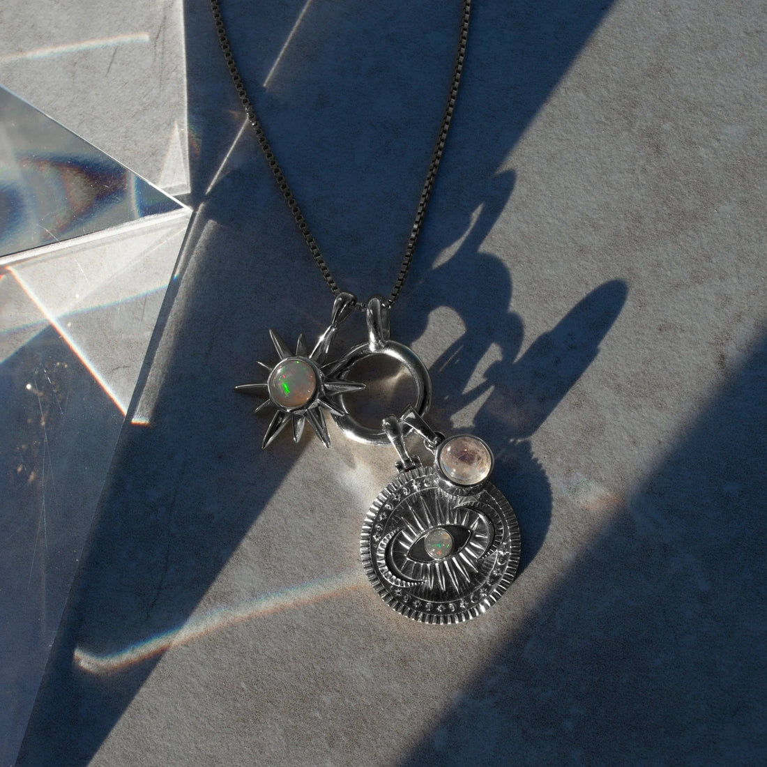 Awe Inspired Necklaces Cosmic Eye Coin Necklace