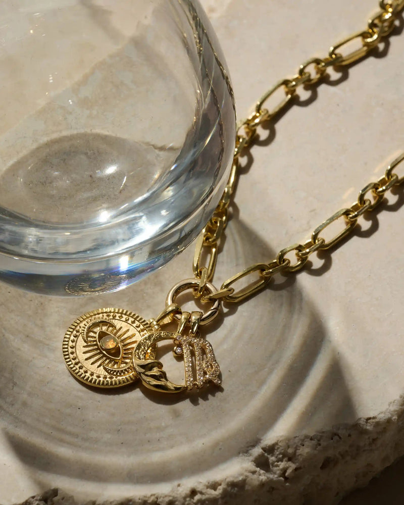 Awe Inspired Necklaces Cosmic Eye Coin Necklace