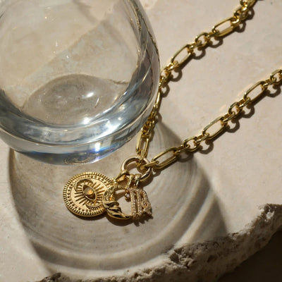 Awe Inspired Necklaces Cosmic Eye Coin Necklace