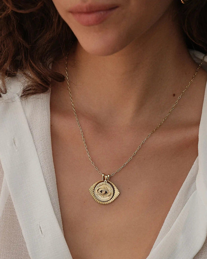 Awe Inspired Necklaces Cosmic Eye Halo Necklace