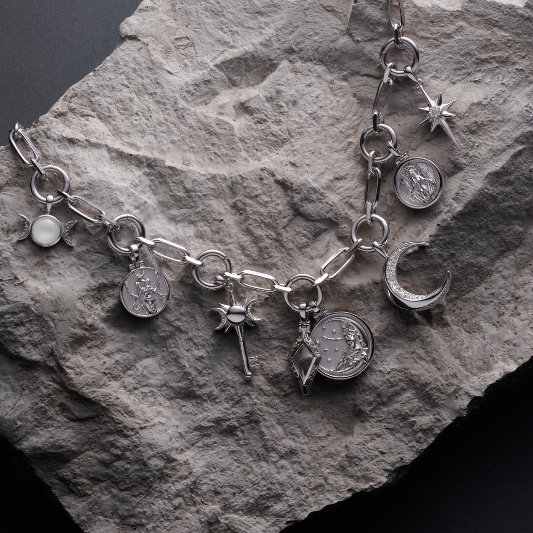 Awe Inspired Necklaces Cosmic Statement Charm Necklace