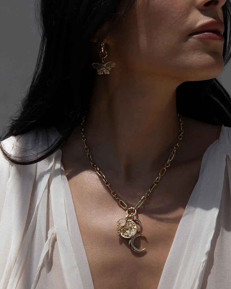 Awe Inspired Necklaces Dark Fairy Charm Necklace