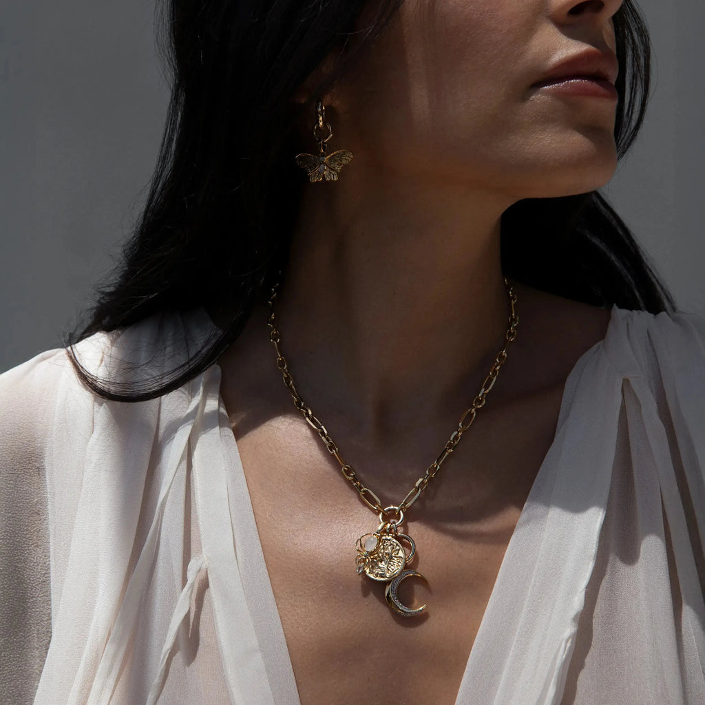 Awe Inspired Necklaces Dark Fairy Charm Necklace